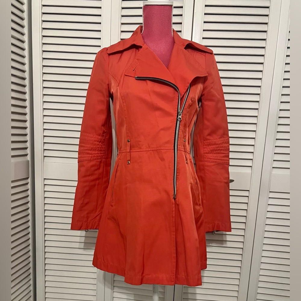 Asymmetrical Trench Coat, by Black Rivet